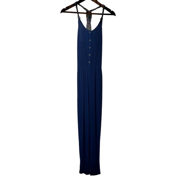 Xhilaration MULTI‎ COLOR HALTER STRAP PANTS ROMPER - Picture 1 of 13